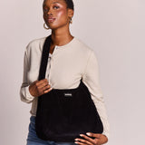 CLAIRE Hobo-Tasche • Cord Schwarz