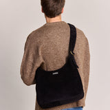 CLAIRE Hobo-Tasche • Cord Schwarz