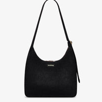 Hindbag - CLAIRE Hobo-Tasche • Cord Schwarz - ROSA ECK