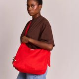 CLAIRE Hobo-Tasche • Karminrot