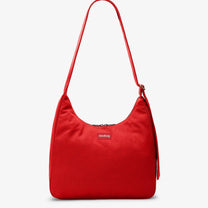 Hindbag - CLAIRE Hobo-Tasche • Karminrot - ROSA ECK