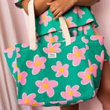 Hindbag - CLAUDE Einkaufstasche • Big Flowers - ROSA ECK