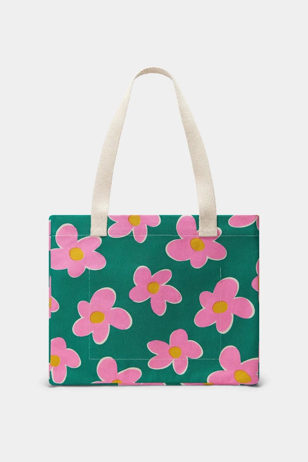 Hindbag - CLAUDE Einkaufstasche • Big Flowers - ROSA ECK