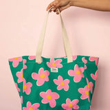 Hindbag - CLAUDE Einkaufstasche • Big Flowers - ROSA ECK