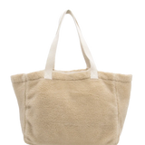 Hindbag - CLAUDE Einkaufstasche • Fourrure Teddy Beige - Tasche - ROSA ECK