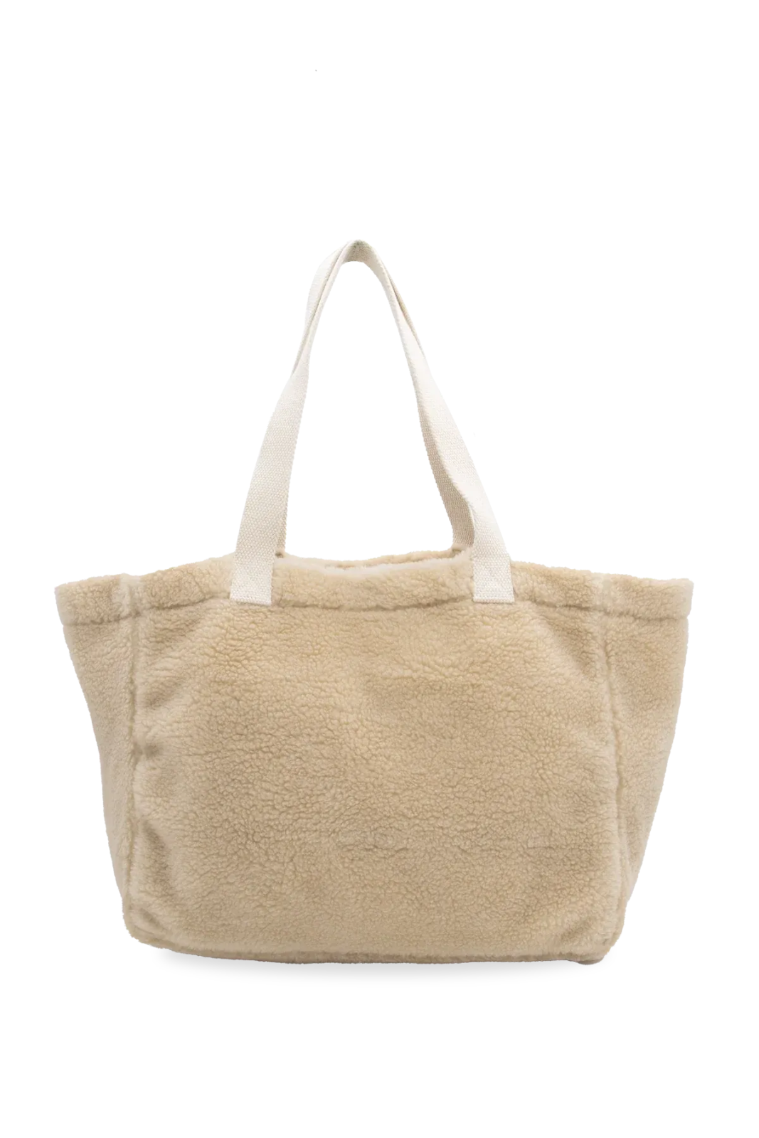 Hindbag - CLAUDE Einkaufstasche • Fourrure Teddy Beige - Tasche - ROSA ECK