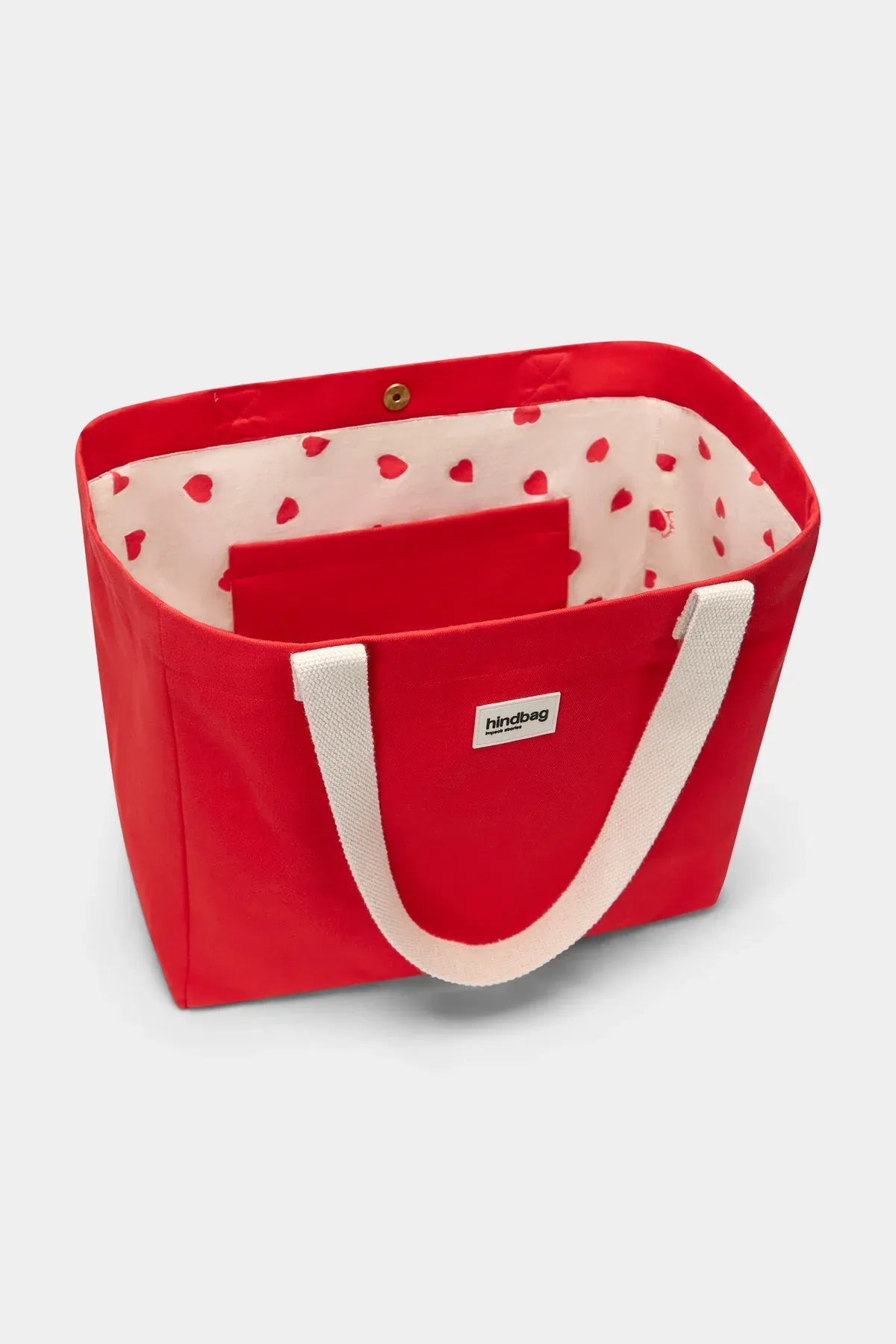 Hindbag - CLAUDE Einkaufstasche • Herz Karmin - ROSA ECK