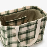 CLAUDE Einkaufstasche • Tartan Grün