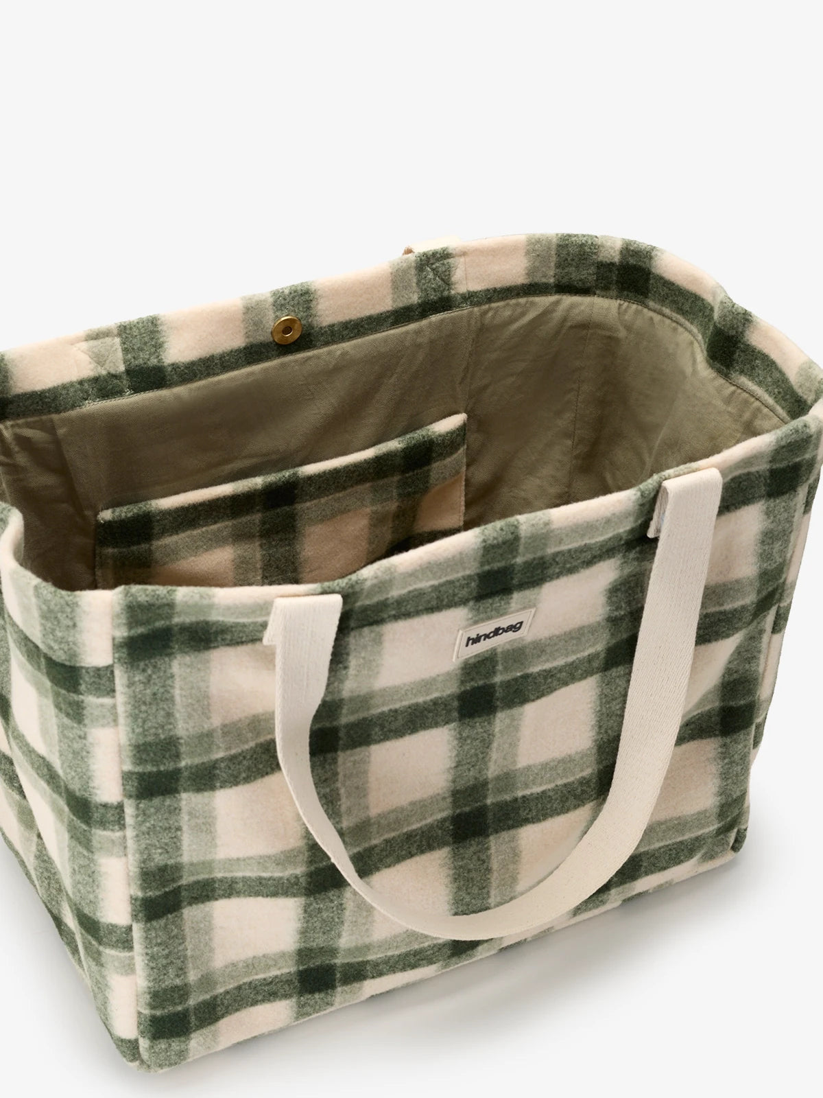 CLAUDE Einkaufstasche • Tartan Grün