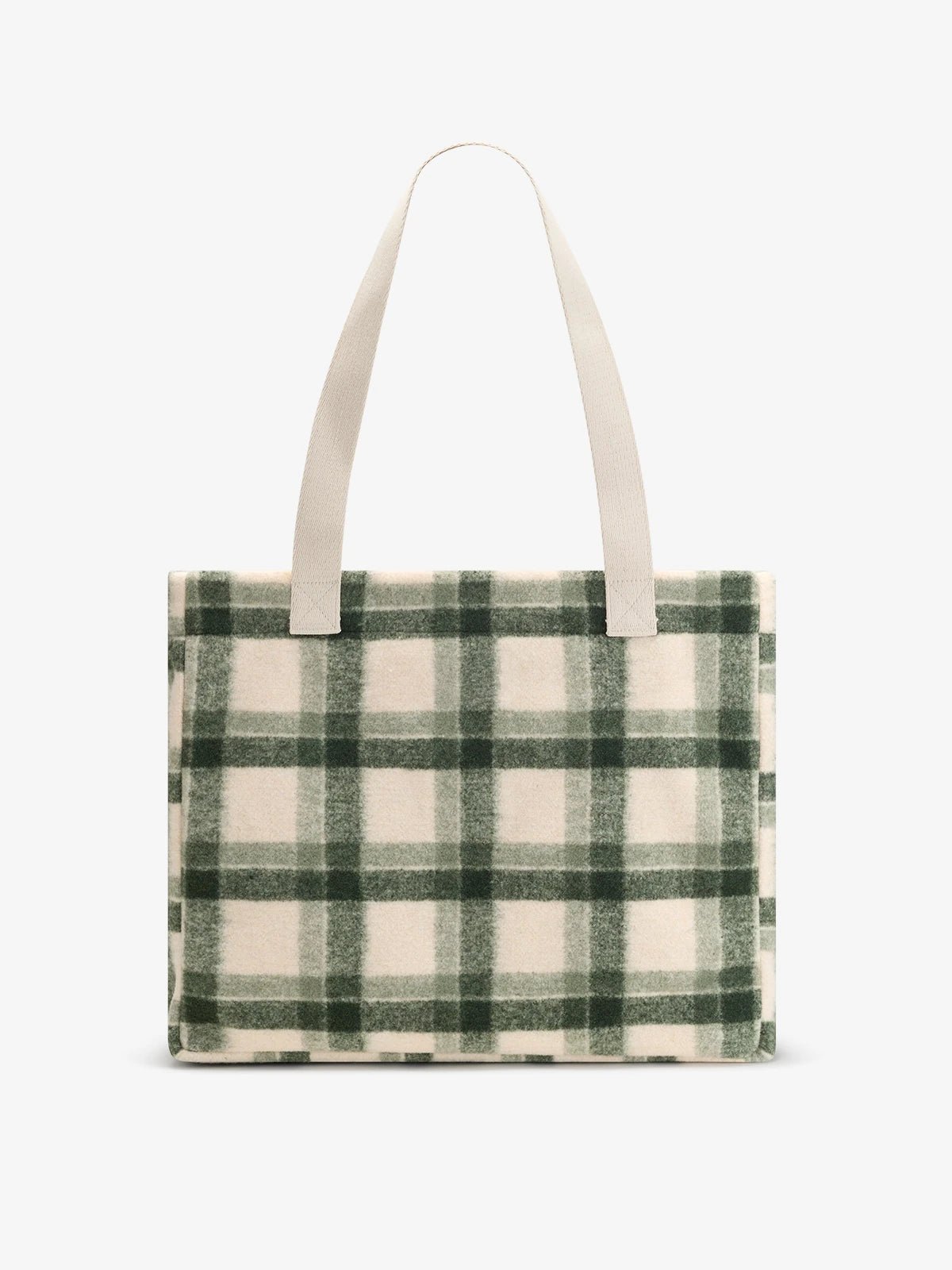 Hindbag - CLAUDE Einkaufstasche • Tartan Grün - ROSA ECK