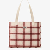 CLAUDE Einkaufstasche • Tartan Rosa