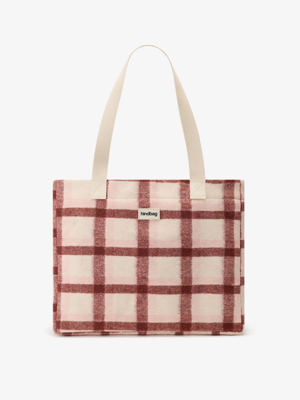 CLAUDE Einkaufstasche • Tartan Rosa