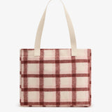 CLAUDE Einkaufstasche • Tartan Rosa