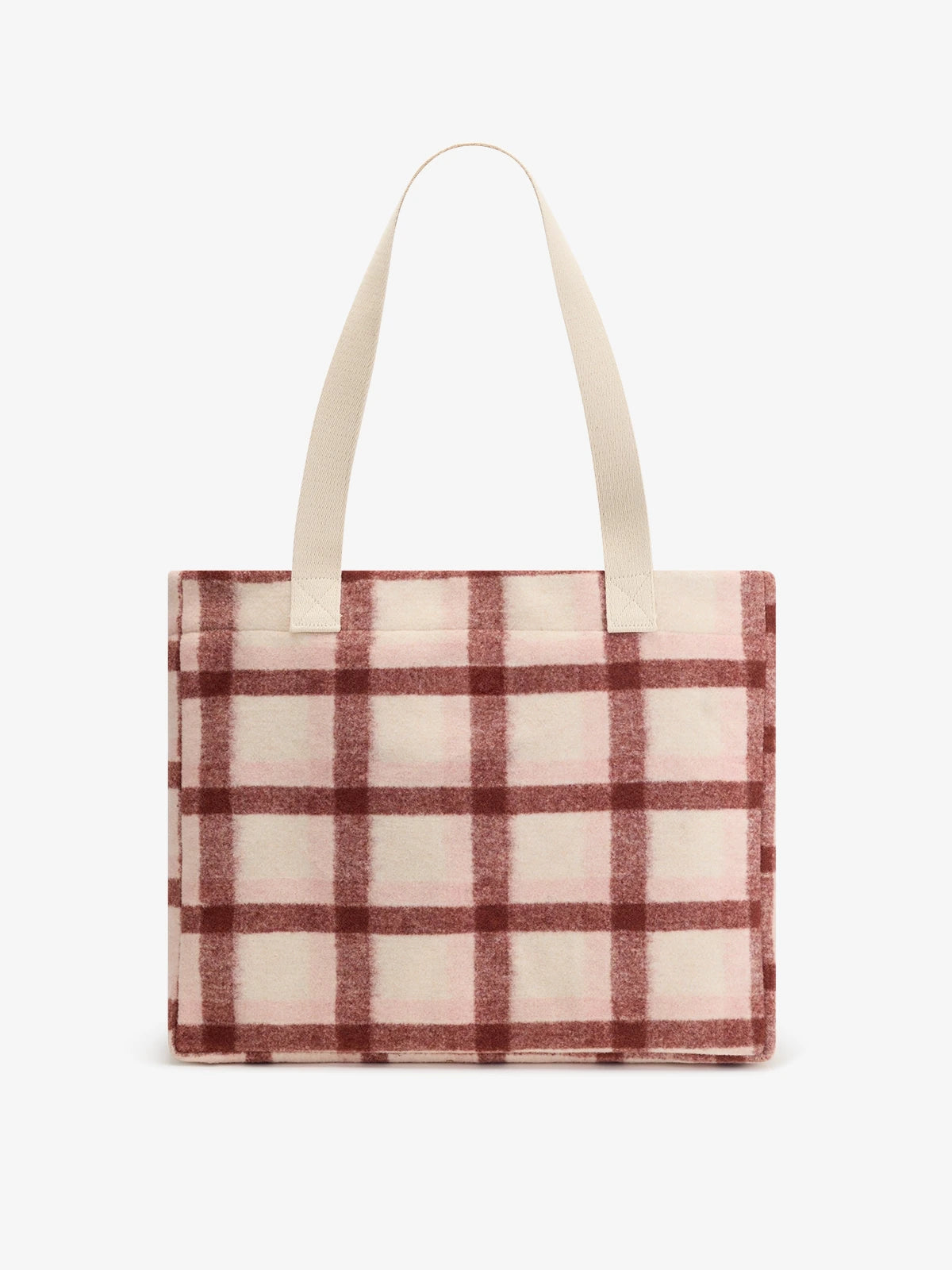 CLAUDE Einkaufstasche • Tartan Rosa