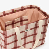 CLAUDE Einkaufstasche • Tartan Rosa