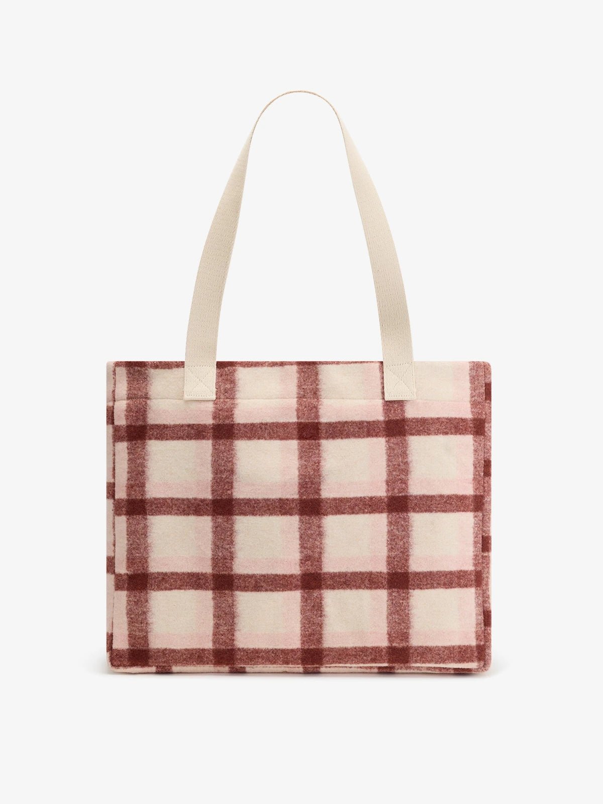Hindbag - CLAUDE Einkaufstasche • Tartan Rosa - ROSA ECK