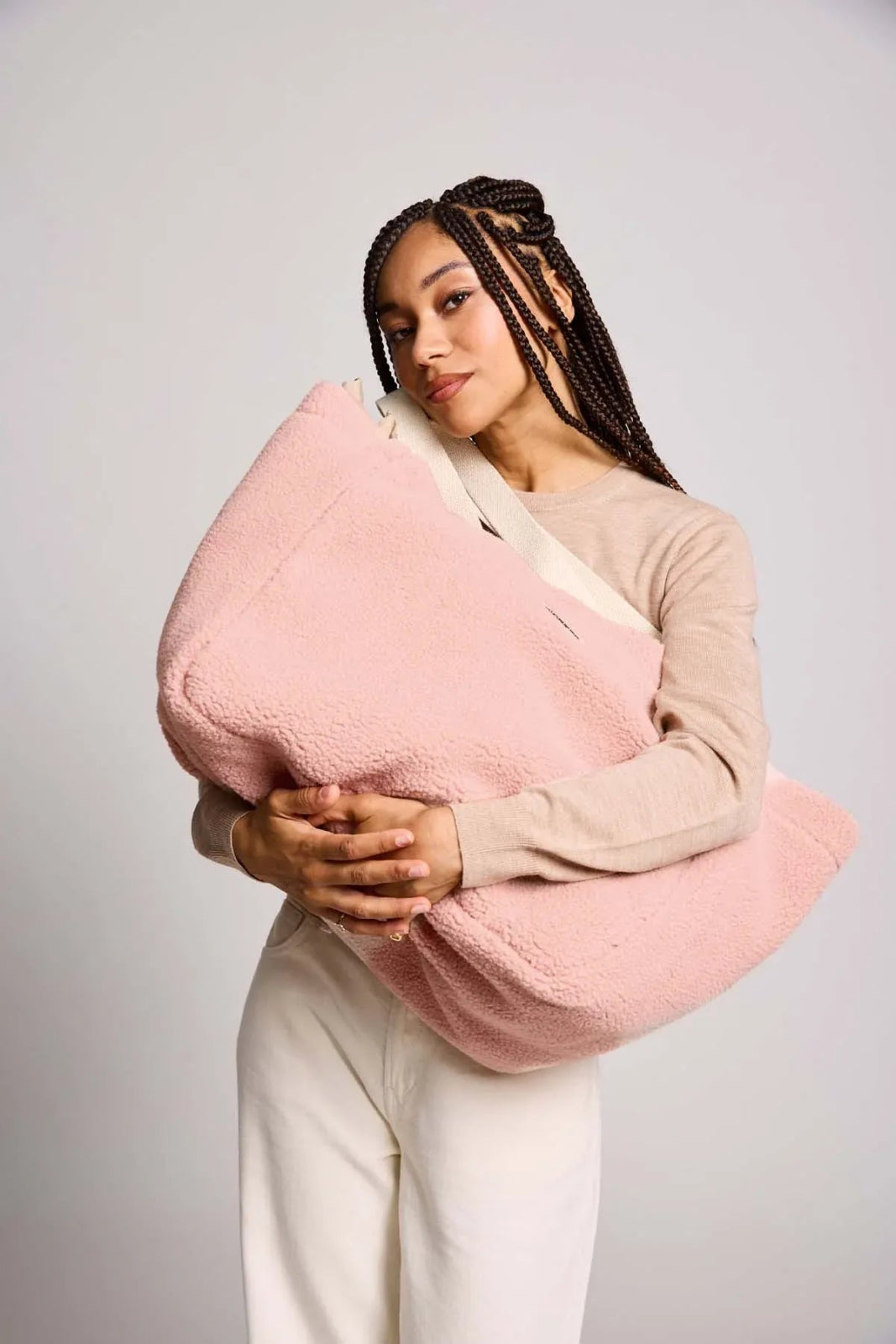 Hindbag - CLAUDE Einkaufstasche • Teddy Altrosa - Tasche - ROSA ECK