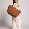 Hindbag - CLAUDE Einkaufstasche • Teddy Braun - Tasche - ROSA ECK