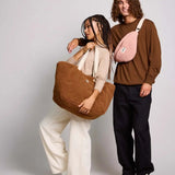 Hindbag - CLAUDE Einkaufstasche • Teddy Braun - Tasche - ROSA ECK