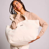 Hindbag - CLAUDE Einkaufstasche • Teddy Weiß - Tasche - ROSA ECK