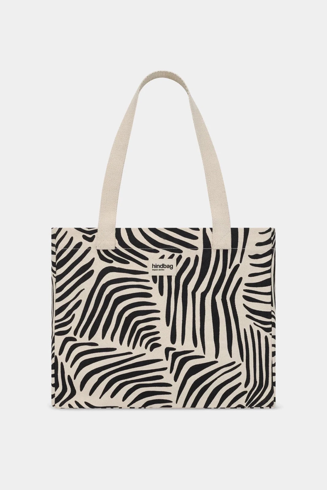 Hindbag - CLAUDE Einkaufstasche • Zebra Naturweiß - Tasche - ROSA ECK