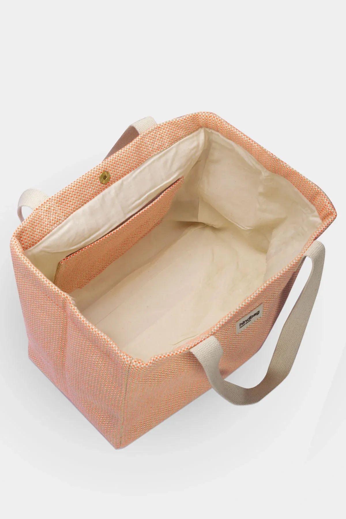 Hindbag - CLAUDE Shopper • Geflochten Koralle - ROSA ECK