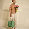 Hindbag - CLAUDE Shopper | Grünes Karomuster - Tasche - ROSA ECK Concept Store
