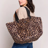 Hindbag - CLAUDE Tragetasche | Leopard Kunstpelz - ROSA ECK - , ,