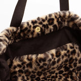 Hindbag - CLAUDE Tragetasche | Leopard Kunstpelz - ROSA ECK - , ,