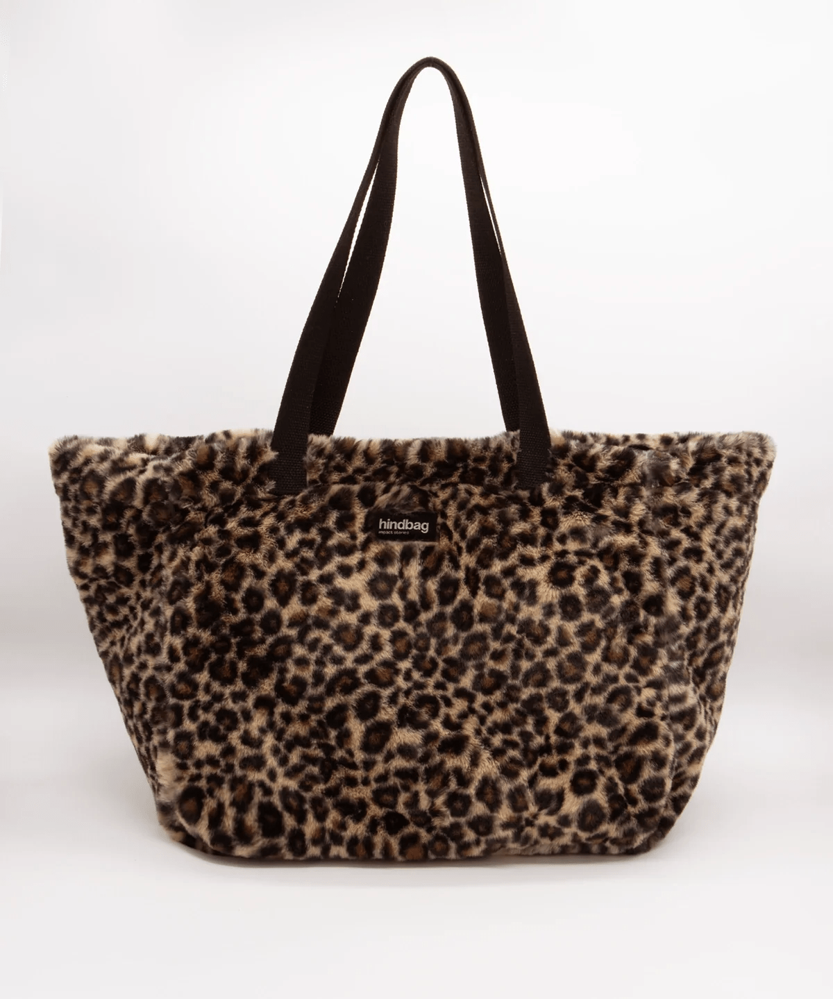 Hindbag - CLAUDE Tragetasche | Leopard Kunstpelz - ROSA ECK - , ,