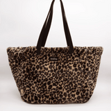 Hindbag - CLAUDE Tragetasche | Leopard Kunstpelz - ROSA ECK - , ,