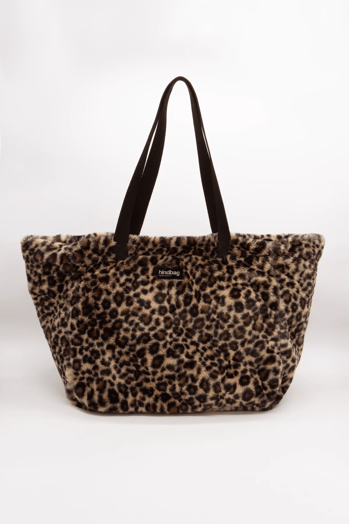 Hindbag - CLAUDE Tragetasche | Leopard Kunstpelz - ROSA ECK - , ,