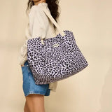 Hindbag - CLAUDE Tragetasche | Leopard Lilas - ROSA ECK Concept Store