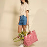 Hindbag - CLAUDE Tragetasche | Rosa Karo - Muster - Tasche - ROSA ECK Concept Store