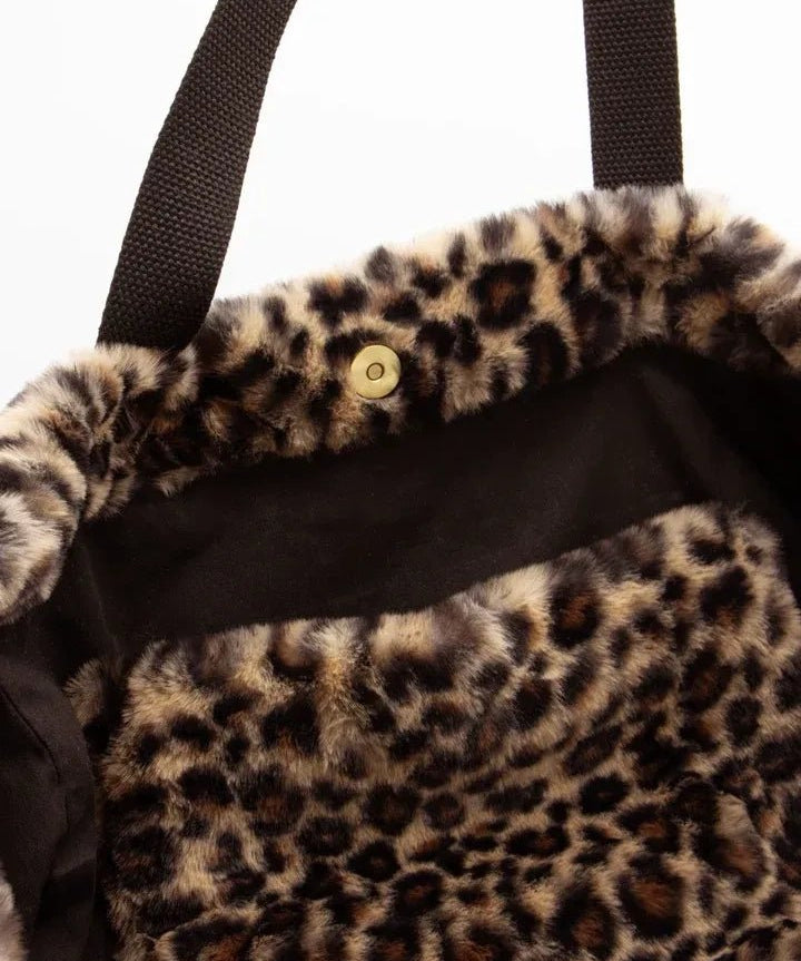 Hindbag - CLAUDE Tragetasche • Teddy Leopard - Tasche - ROSA ECK