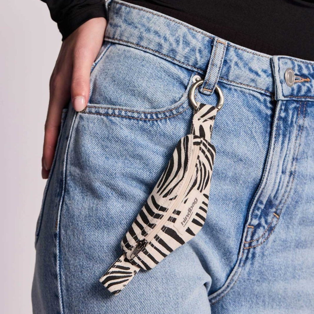 Hindbag - CÔME Schlüsselanhänger • Zebra Naturweiß - Schlüsselanhänger - ROSA ECK