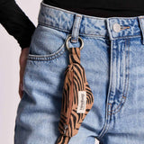 Hindbag - CÔME Schlüsselanhänger • Zebra Zimt - Schlüsselanhänger - ROSA ECK