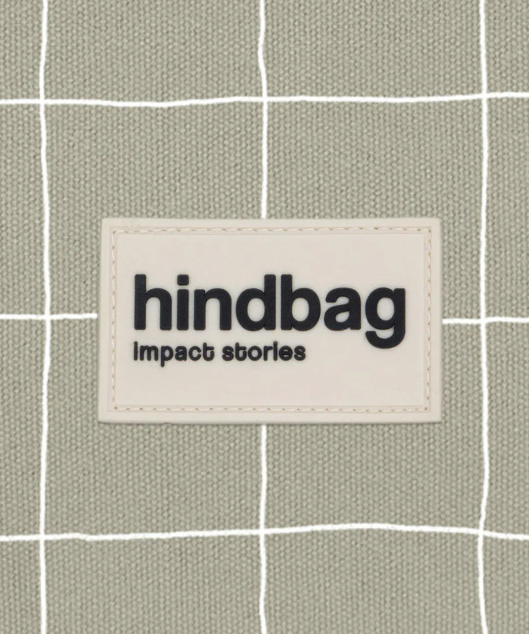 Hindbag - EMA Etuis/Mäppchen • Karo Lehmgrün / Weiß - Beutel - ROSA ECK