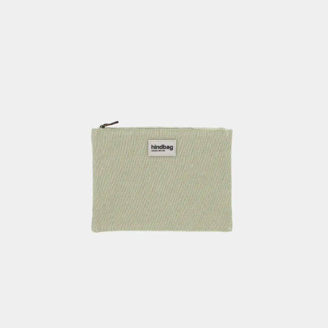 Hindbag - EMA Etuis/Mäppchen • Lehmgrün - Beutel - ROSA ECK