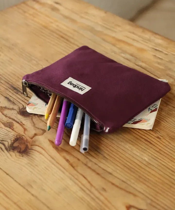 Hindbag - EMA Etuis/Mäppchen • Pflaume - Beutel - ROSA ECK