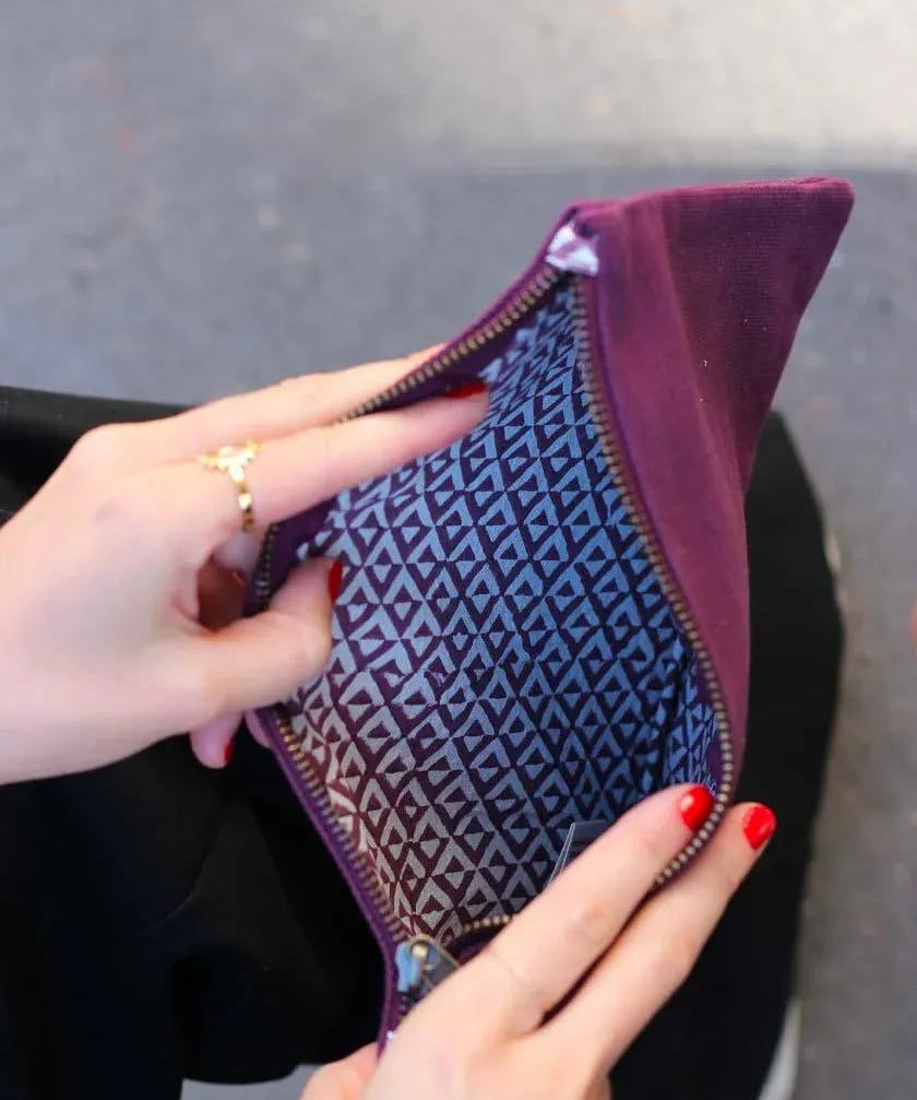 Hindbag - EMA Etuis/Mäppchen • Pflaume - Beutel - ROSA ECK