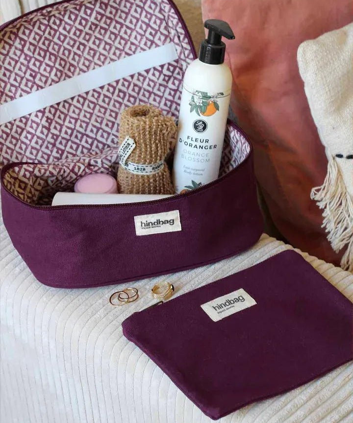 Hindbag - EMA Etuis/Mäppchen • Pflaume - Beutel - ROSA ECK