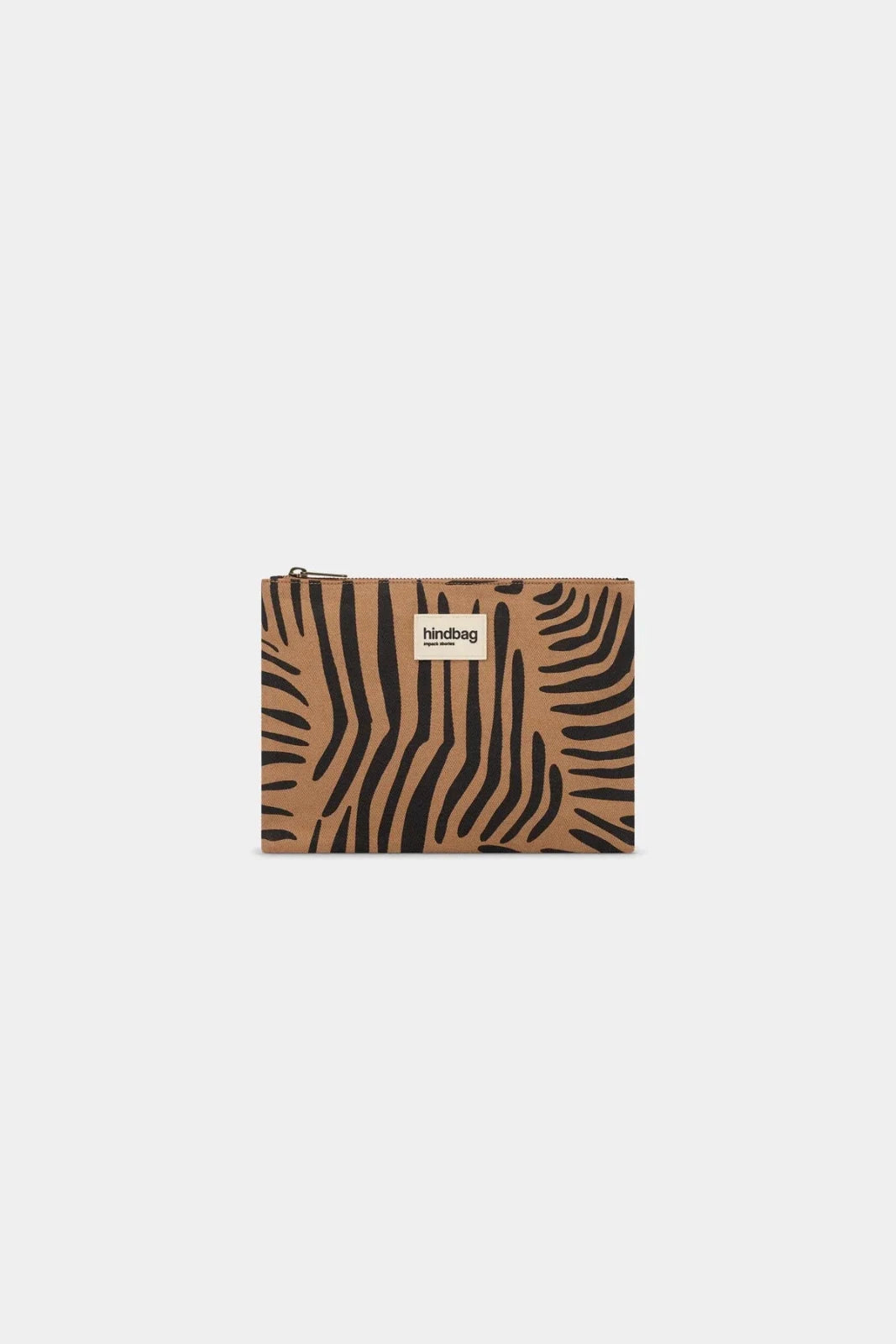 Hindbag - EMA Etuis/Mäppchen • Zebra Zimt - Beutel - ROSA ECK