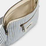 Hindbag - HARRY Bauchtasche • Feine Streifen Blau - ROSA ECK