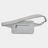 Hindbag - HARRY Bauchtasche • Feine Streifen Blau - ROSA ECK