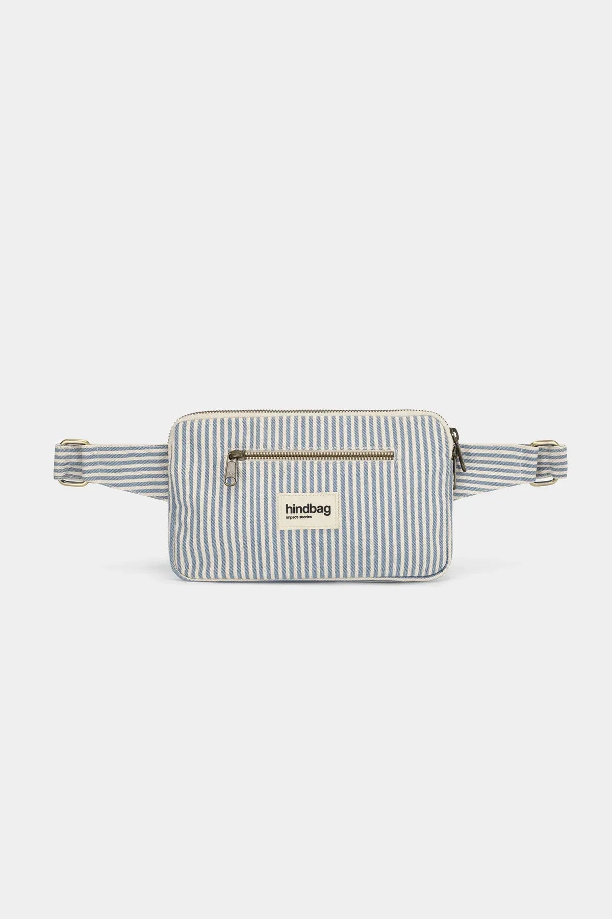 Hindbag - HARRY Bauchtasche • Feine Streifen Blau - ROSA ECK