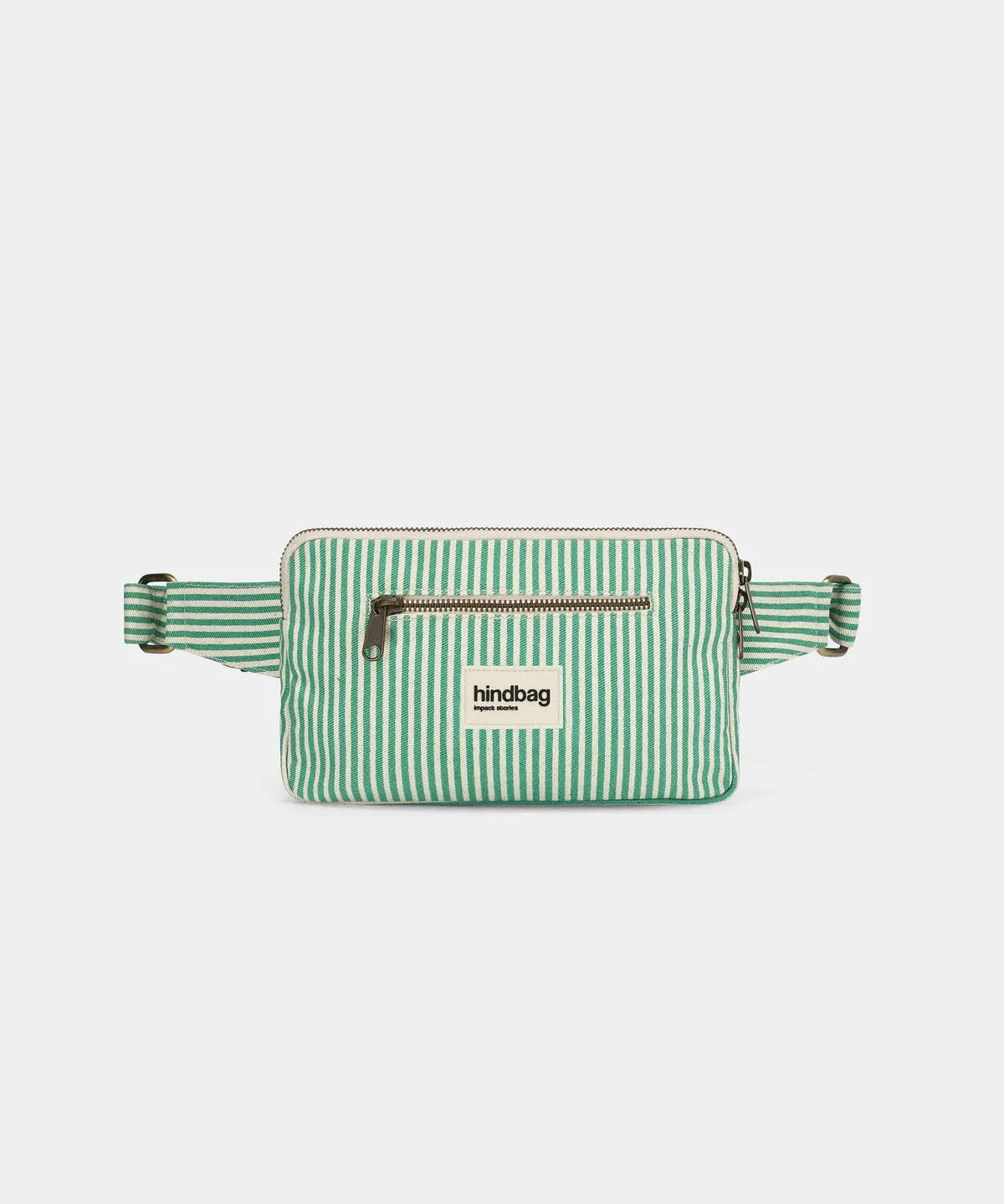 Hindbag - HARRY Bauchtasche • Feine Streifen Grün - ROSA ECK