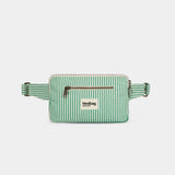 Hindbag - HARRY Bauchtasche • Feine Streifen Grün - ROSA ECK