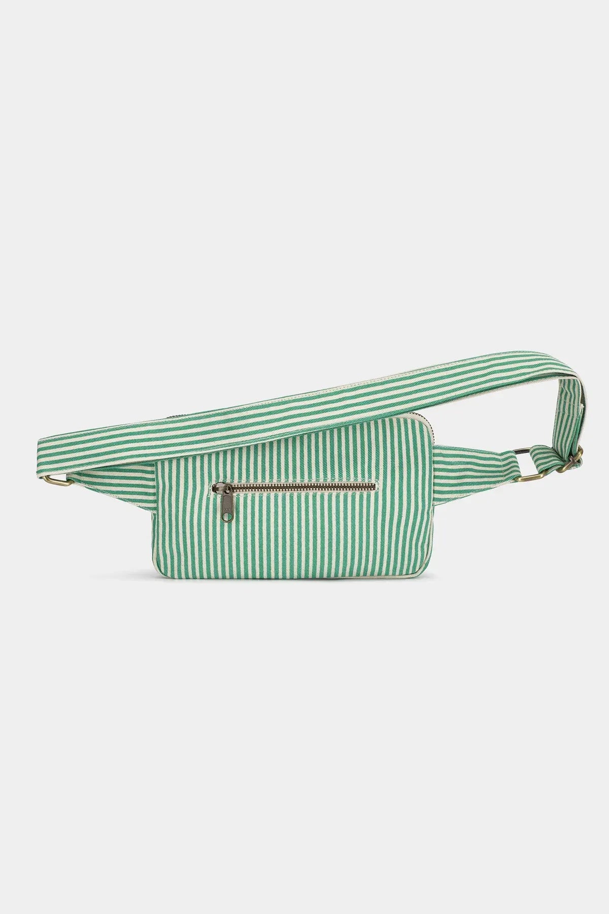Hindbag - HARRY Bauchtasche • Feine Streifen Grün - ROSA ECK
