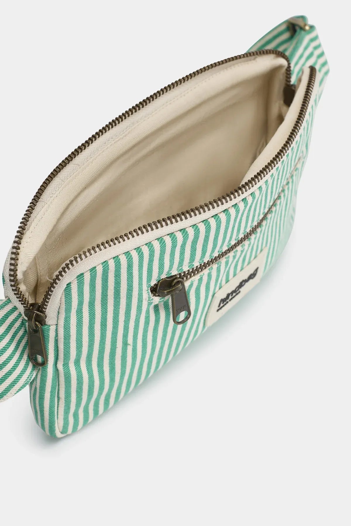 Hindbag - HARRY Bauchtasche • Feine Streifen Grün - ROSA ECK